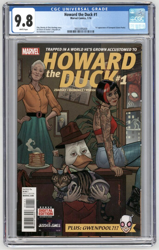 Howard the Duck #1  CGC 9.8  1st appearance of Gwenpool
