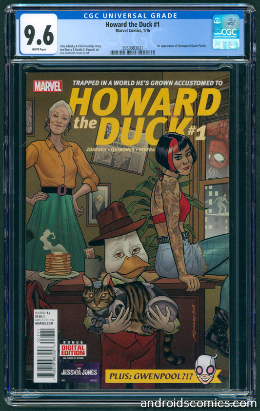 Howard the Duck #1  CGC 9.6  1st App. of Gwenpool