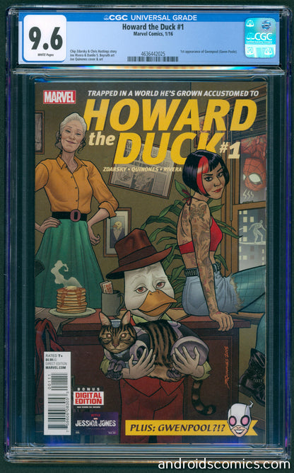 Howard the Duck #1  CGC 9.6  1st App. of Gwenpool (Copy)
