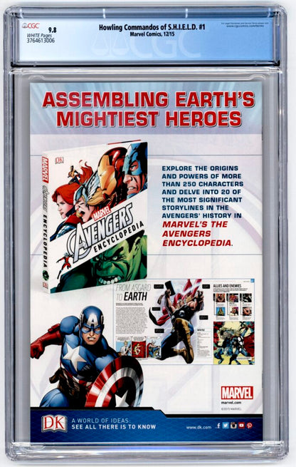 Howling Commandos of Shield #1  CGC 9.8  1st appearance of Glyph