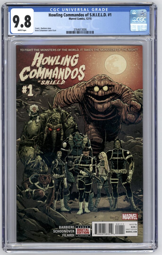 Howling Commandos of Shield #1  CGC 9.8  1st appearance of Glyph