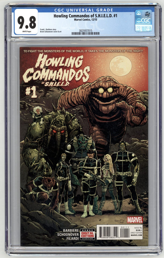 Howling Commandos of Shield #1  CGC 9.8 1st appearance of Glyph