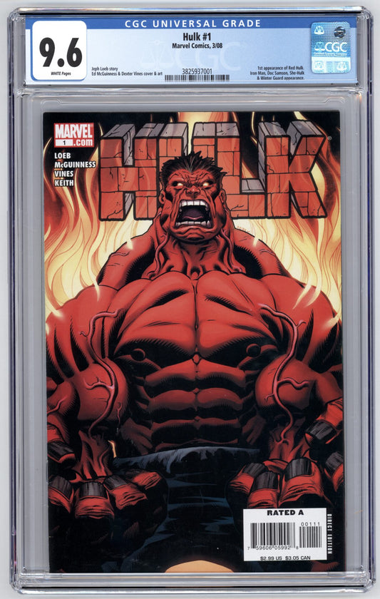 Hulk #1  CGC 9.6  1st appearance of the Red Hulk