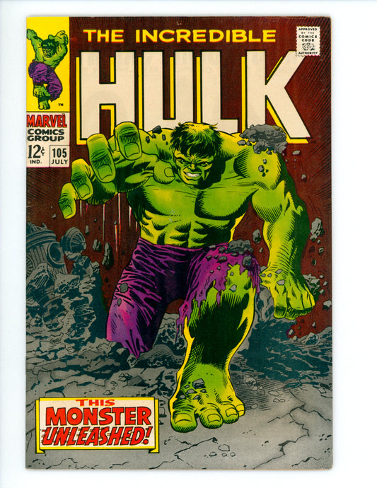 Incredible Hulk #105  VF  1st App. & origin of the Missing Link