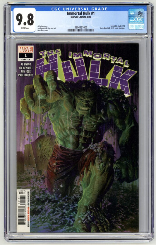Immortal Hulk #1  CGC 9.8