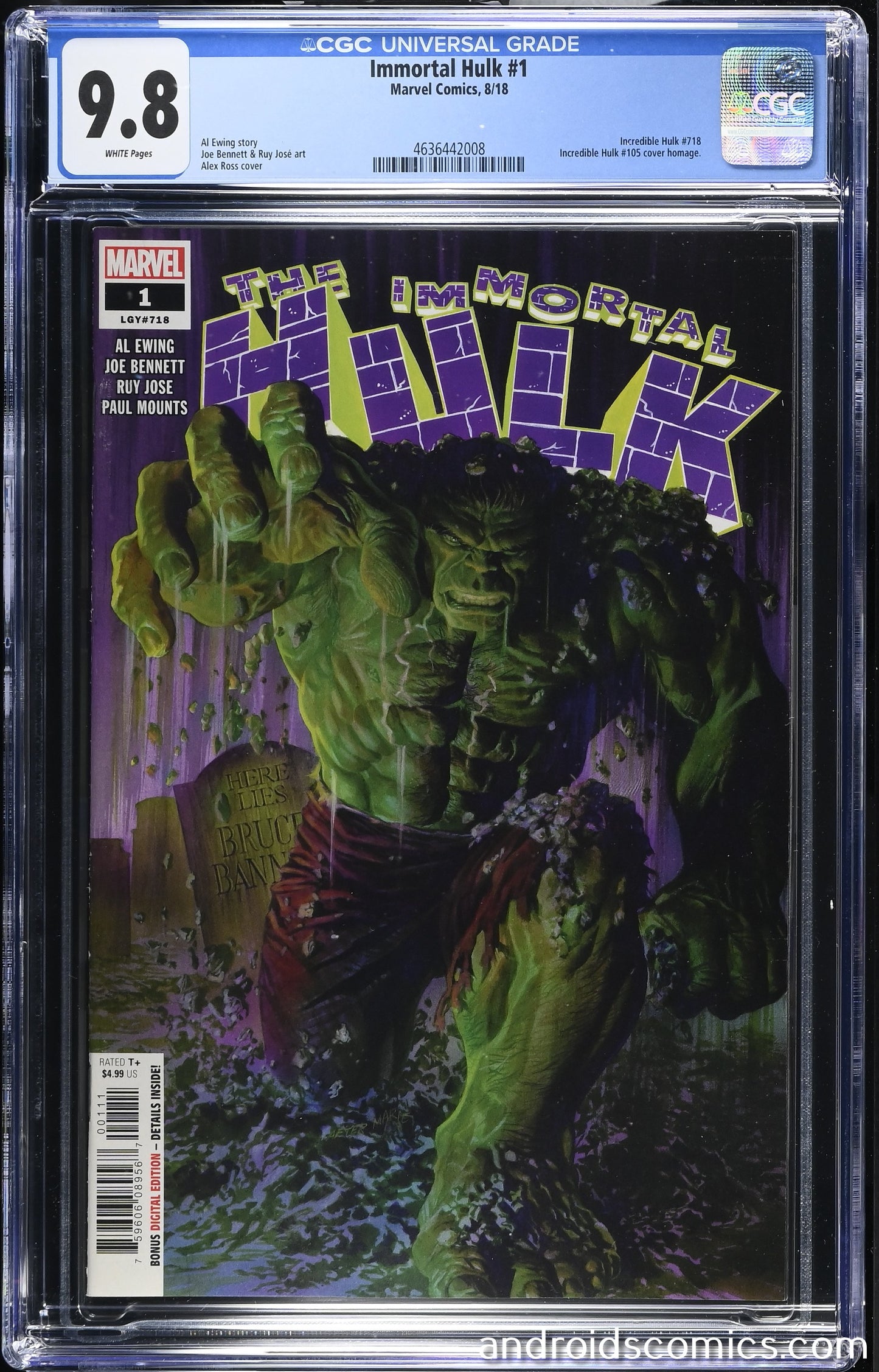 Immortal Hulk #1  CGC 9.8