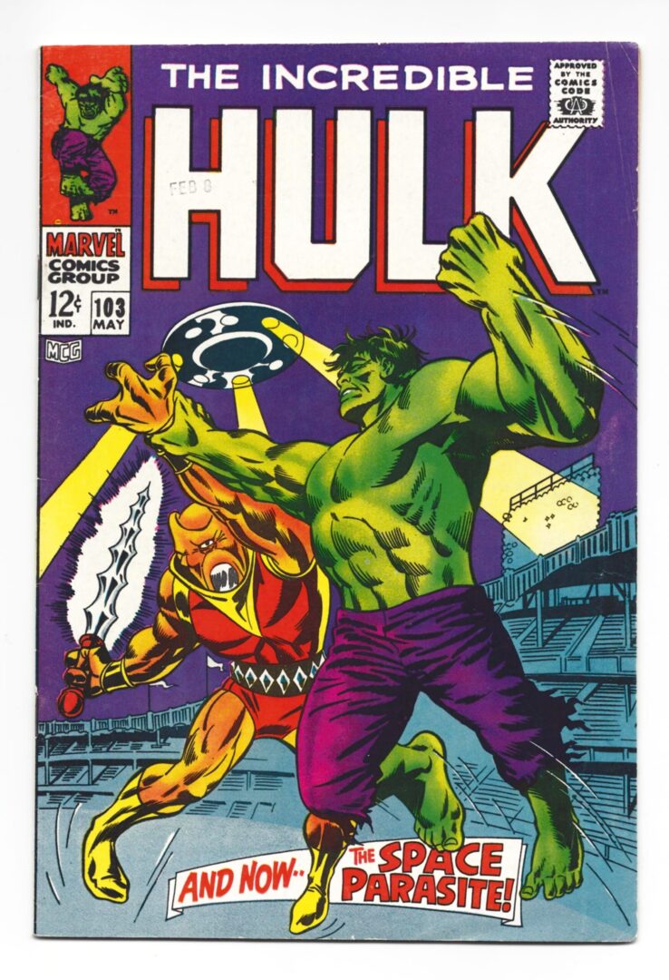 Incredible Hulk #103  VG  1st appearance of Space Parasite