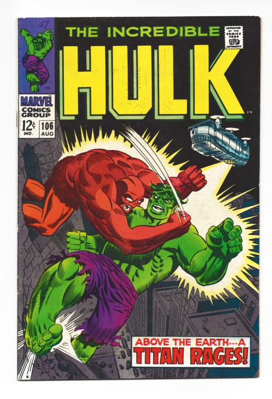 Incredible Hulk #106  FN-  Death of the Missing Link