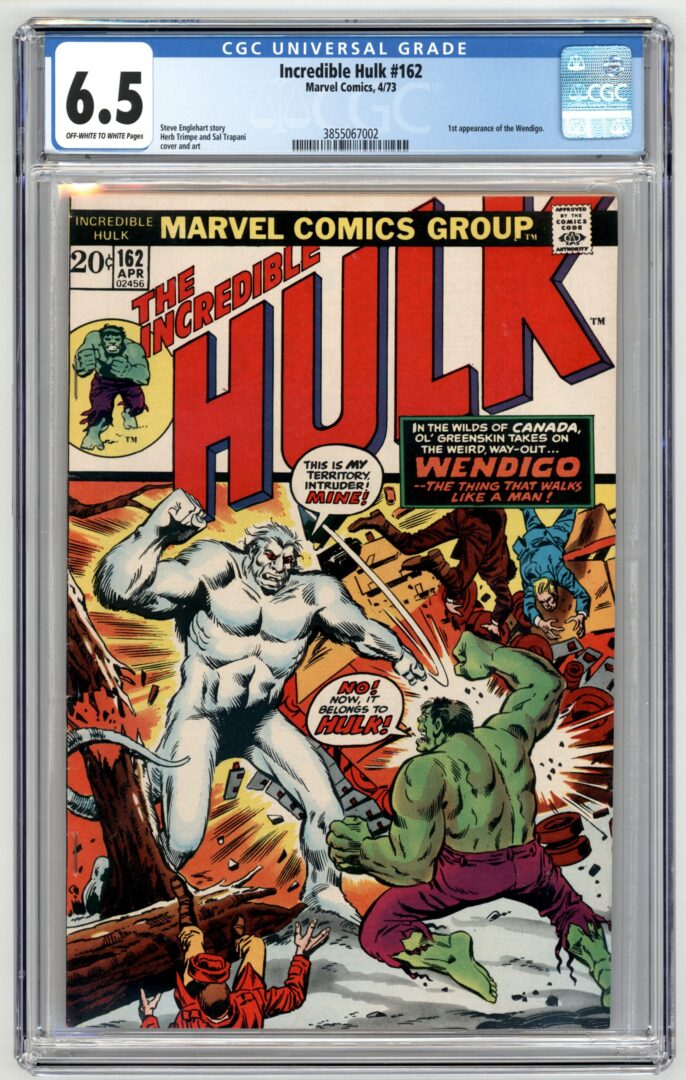 Incredible Hulk #162  CGC 6.5  1st appearance of Wendigo