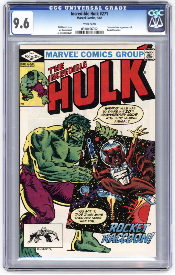 Incredible Hulk #271  CGC 9.6  1st appearance of Rocket Raccoon