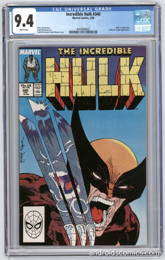 Incredible Hulk #340  CGC 9.4
