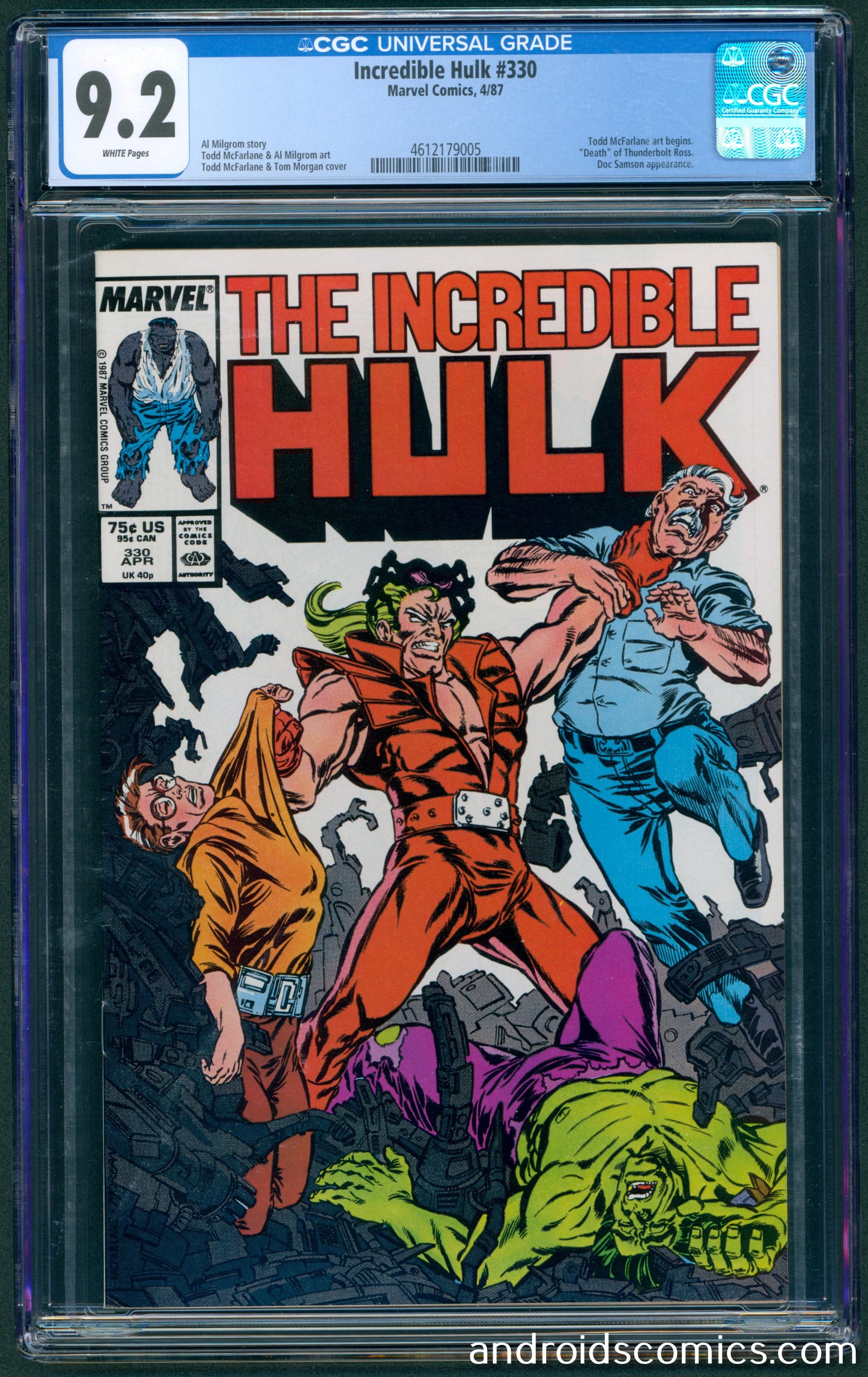 Incredible Hulk #330  CGC 9.2