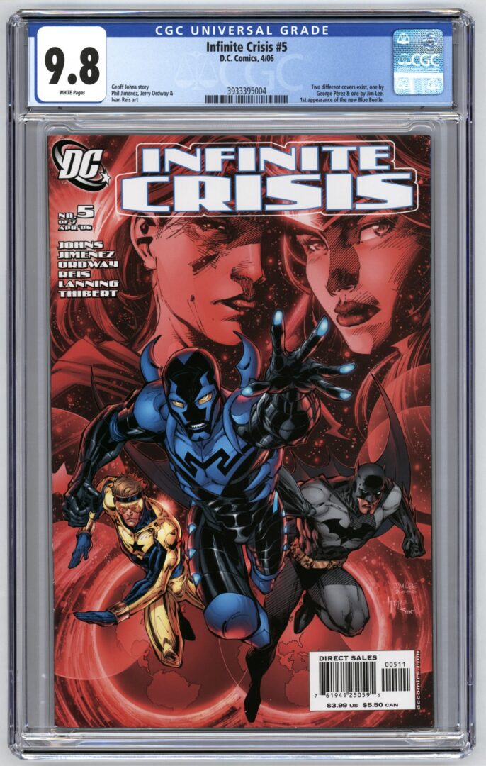 Infinite Crisis #5  CGC 9.8  1st appearance of the new  Blue Beetle