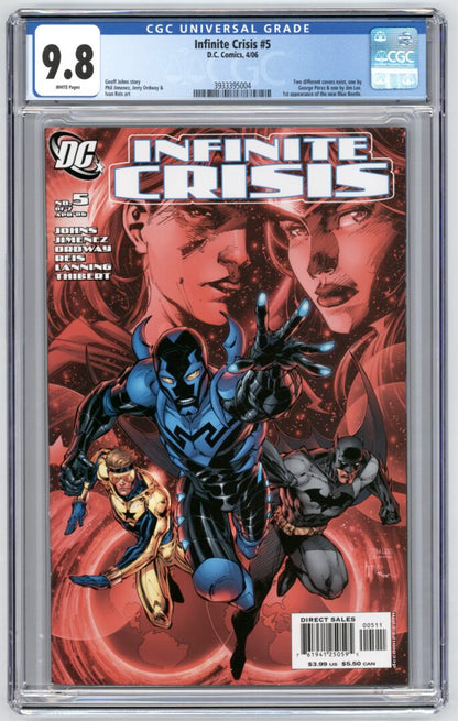 Infinite Crisis #5  CGC 9.8  1st appearance of the new  Blue Beetle