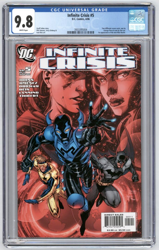 Infinite Crisis #5  CGC 9.8  1st appearance of the new  Blue Beetle