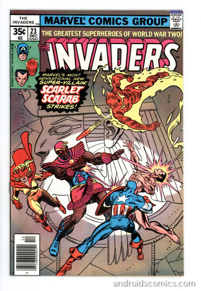 Invaders #23  FN/VF  1st App. of the Scarlet Scarab