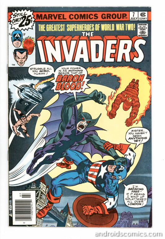 Invaders #7  FN  1st App. of Union Jack