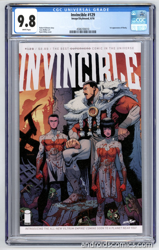 Invincible #129  CGC 9.8  1st App. of Marky