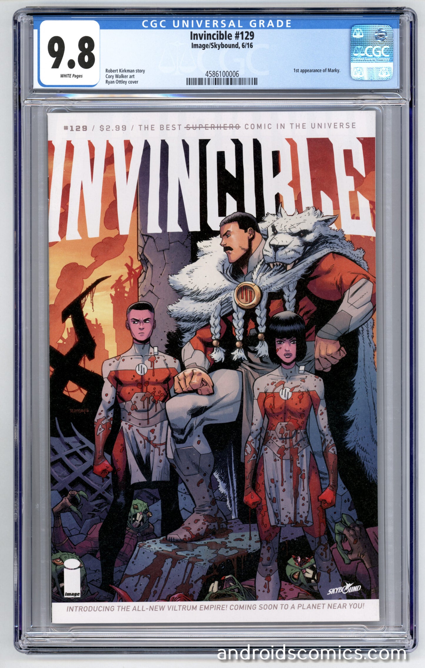 Invincible #129  CGC 9.8  1st App. of Marky