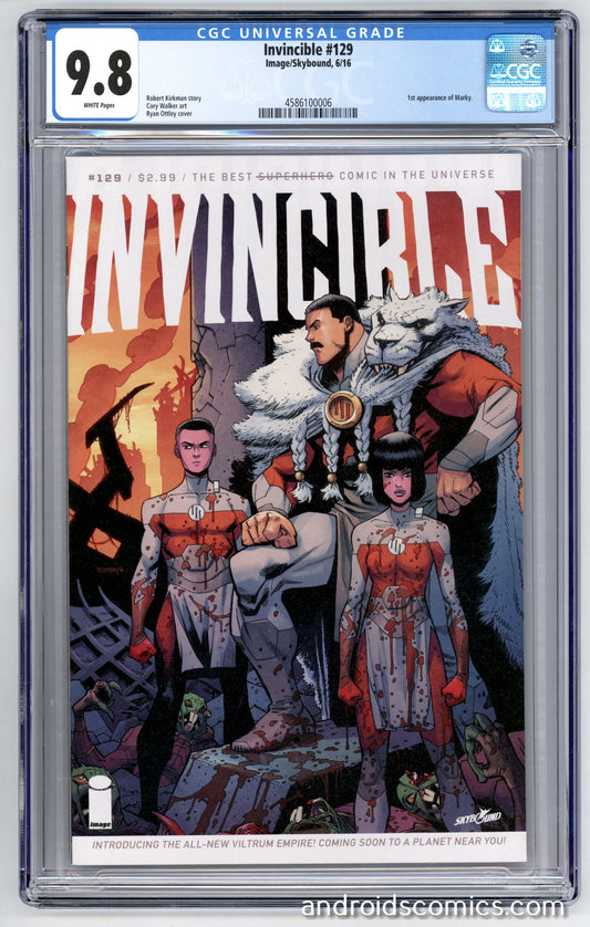 Invincible #129  CGC 9.8  1st App. of Marky
