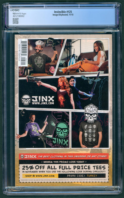 Invincible #125 CGC 9.8