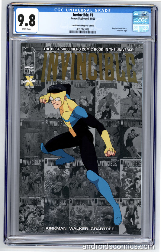 Invincible #1 CGC 9.8 Local Comic Shop Day Edition