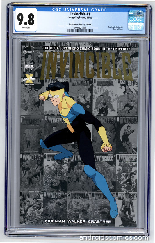 Invincible #1 CGC 9.8 Local Comic Shop Day Edition
