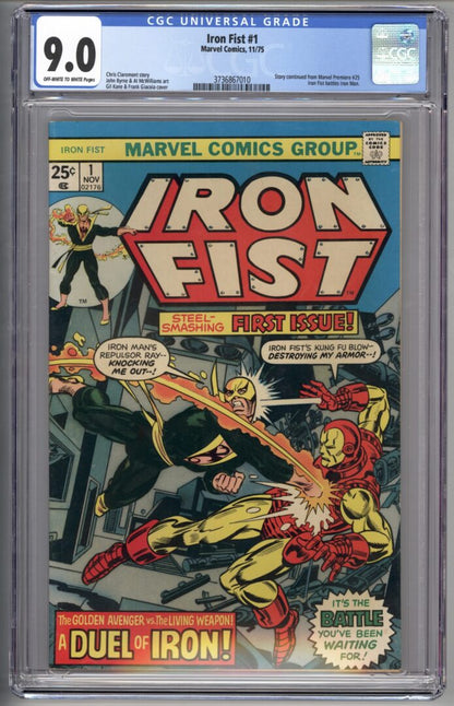 Iron Fist #1  CGC 9.0
