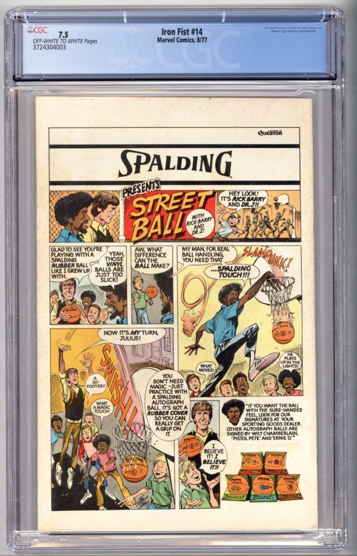 Iron Fist #14  CGC 7.5  1st appearance of Sabertooth