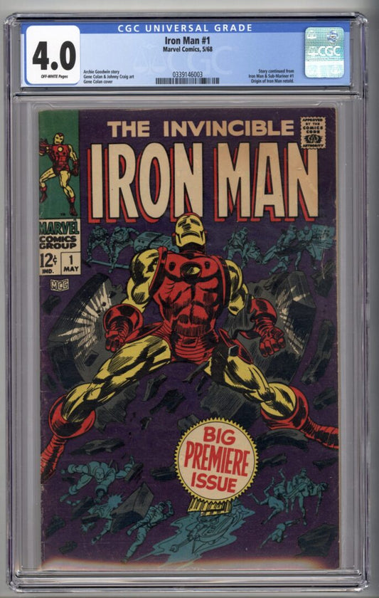 Iron Man #1  CGC 4.0
