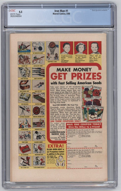 Iron Man #1  CGC 4.5