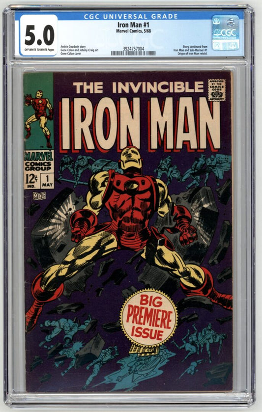 Iron Man #1  CGC 5.0