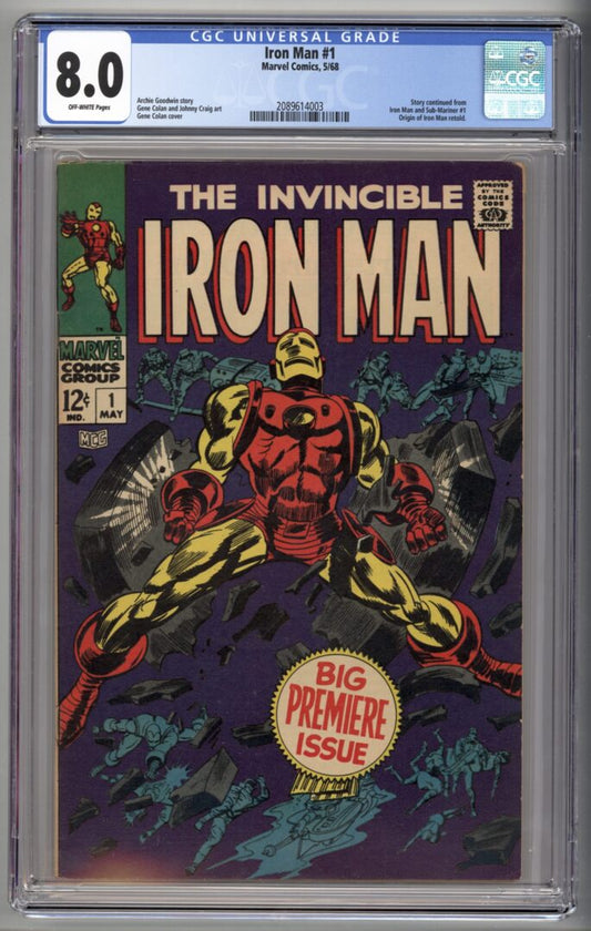 Iron Man #1  CGC 8.0