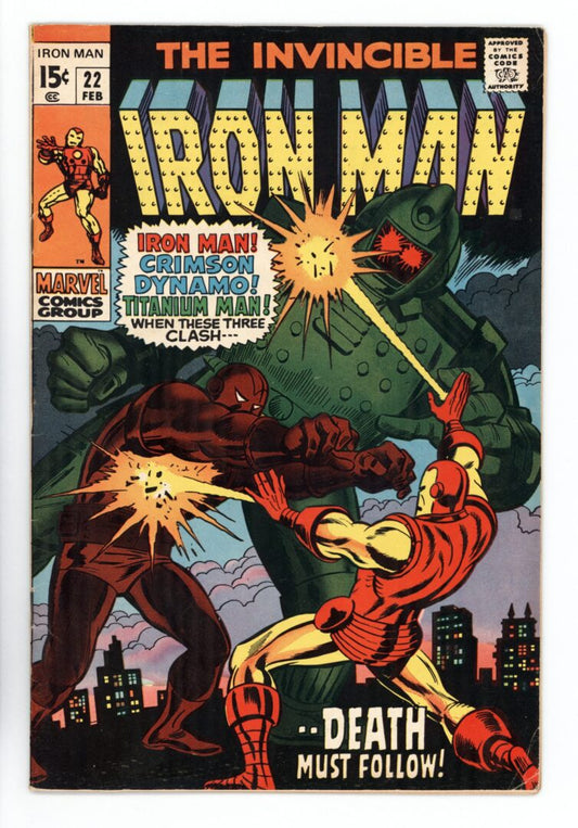 Iron Man #22 FN-  Death of Janice Cord