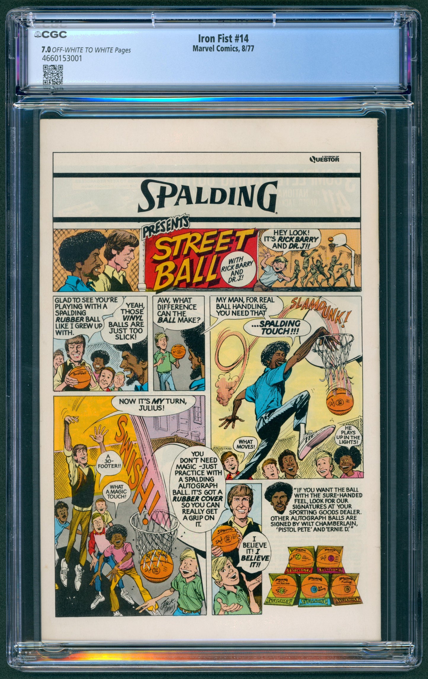 Iron Fist #14  CGC 7.0  1st App. of Sabertooth