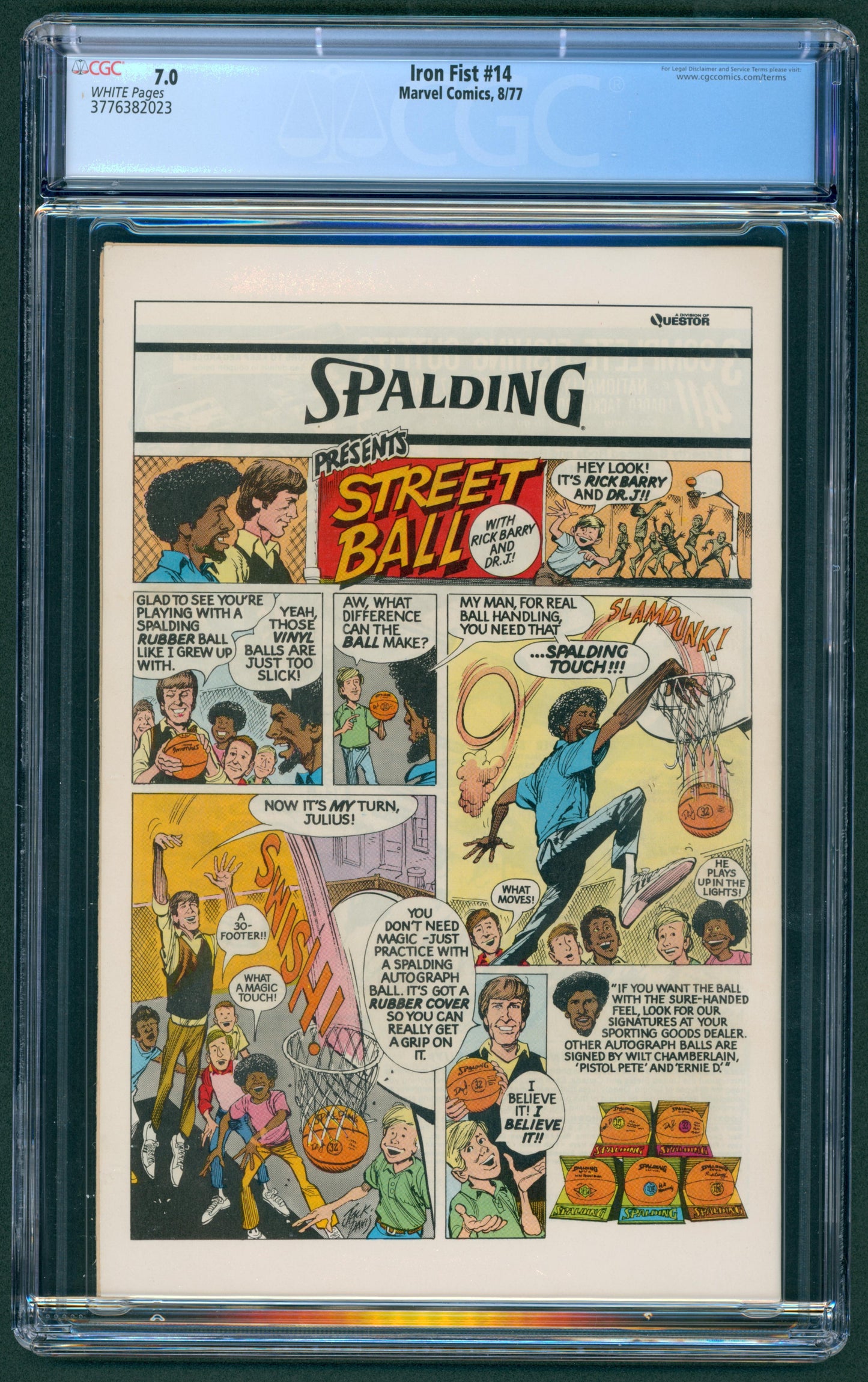Iron Fist #14  CGC 7.0  1st App. of Sabertooth