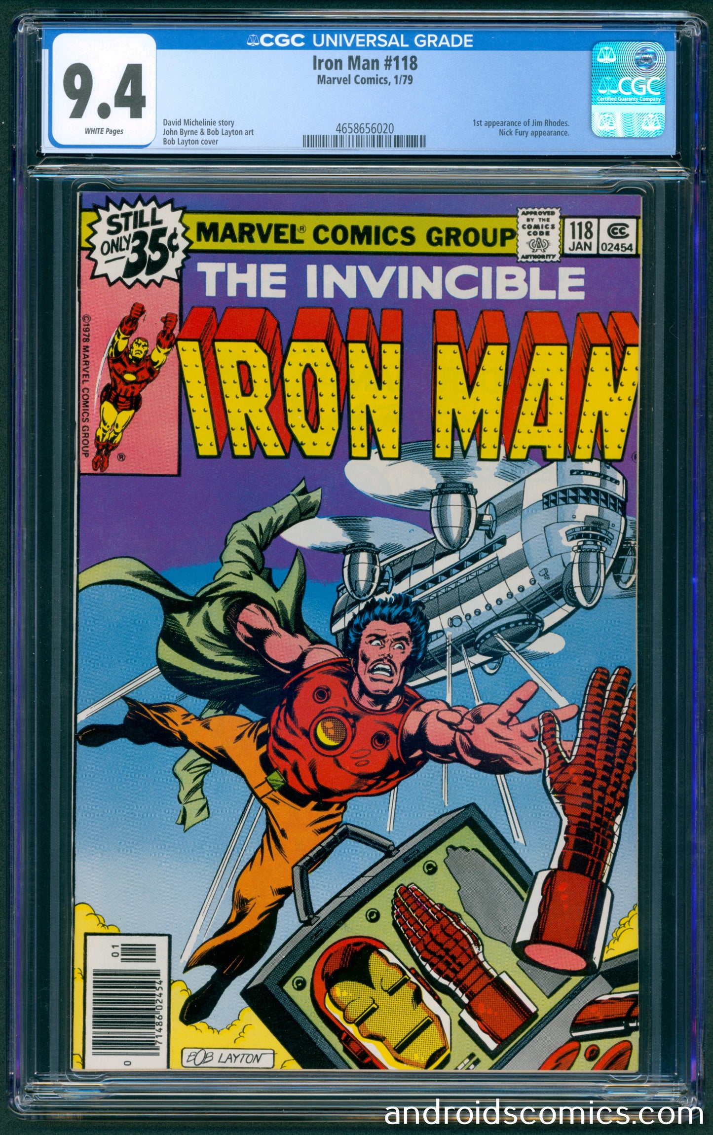 Iron Man #118 CGC 9.4 1st App. of Jim Rhodes