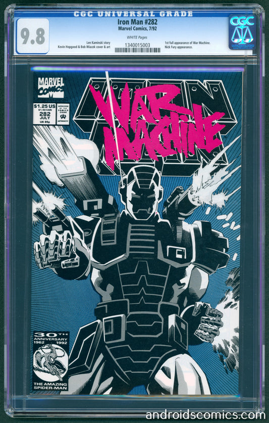 Iron Man #282 CGC 9.8 1st Full App. of War Machine