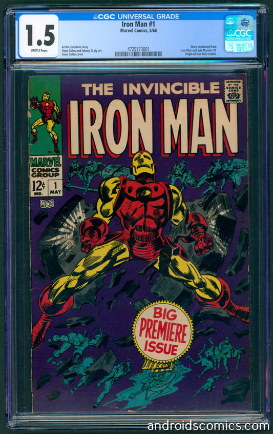 Iron Man #1  CGC 1.5
