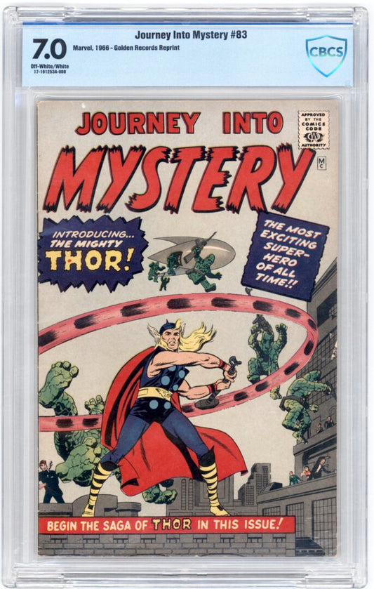 Journey Into Mystery #83  CBCS 7.0  Gold Record Reprint