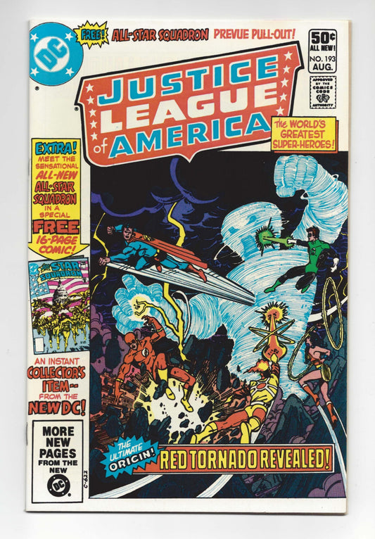 Justice League of America #193  VF+  Origin of Red Tornado