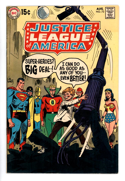 Justice League of America #73  FN  1st Silver age App.of Golden age Superman