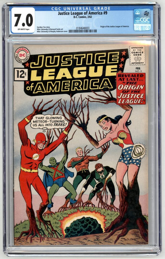 Justice League of America #9  CGC 7.0  Origin of the Justice League