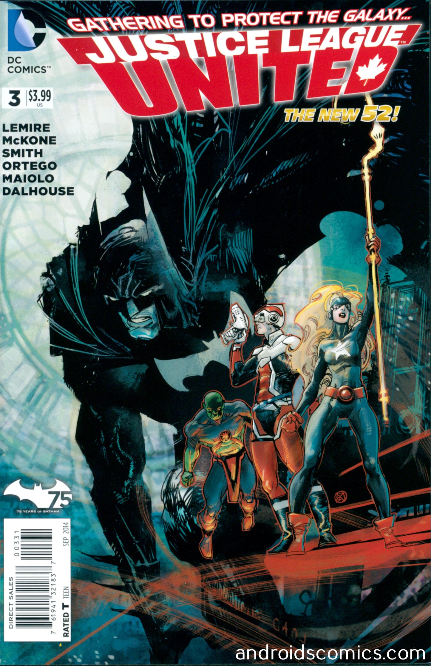 Justice League United #3 Batman 75 Variant Edition