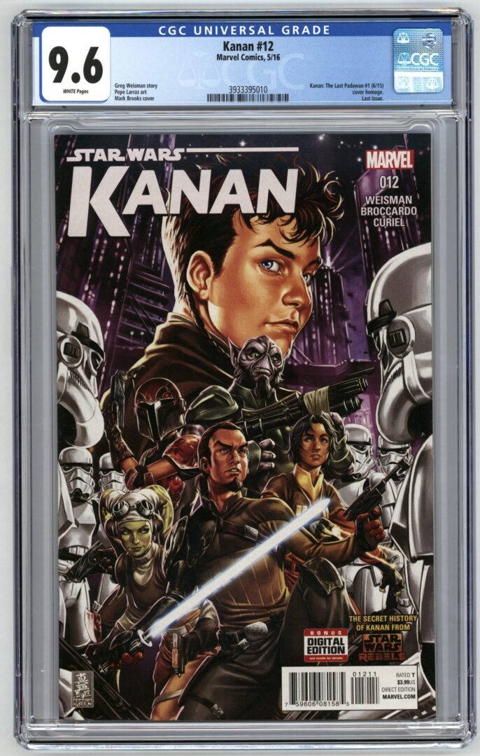 Star Wars Kanan #12  CGC 9.6  1st appearance of Admiral Rae Sloane