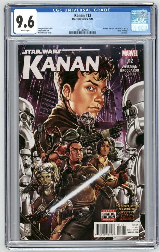 Star Wars Kanan #12  CGC 9.6  1st appearance of Admiral Rae Sloane