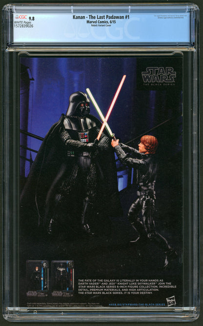 Star Wars Kanan #1 Rebels Variant CGC 9.8 1st App. of Kanan