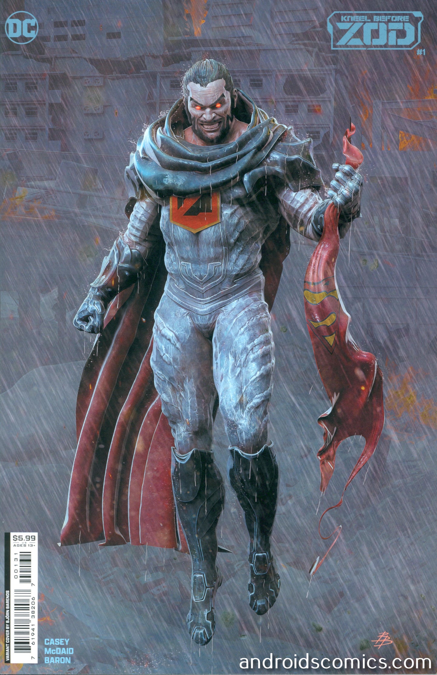 Kneel Before Zod #1 (Of12) Cover C Bjorn Barends Variant