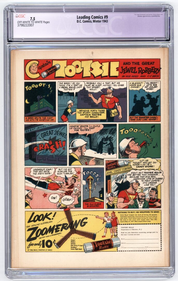 Leading Comics #9  CGC 7.5 Restored