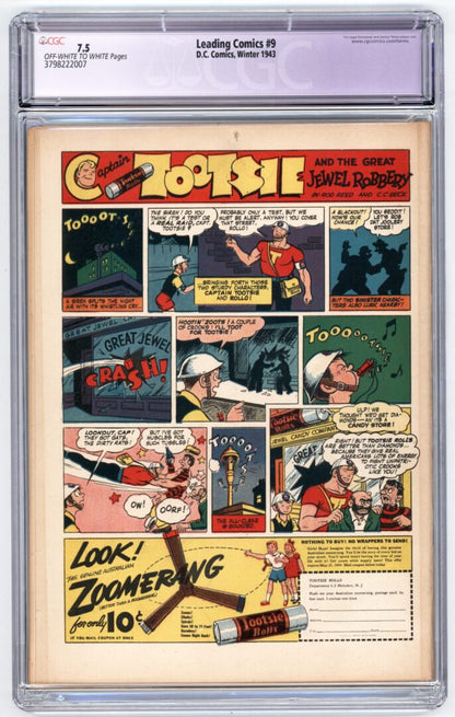 Leading Comics #9  CGC 7.5 Restored